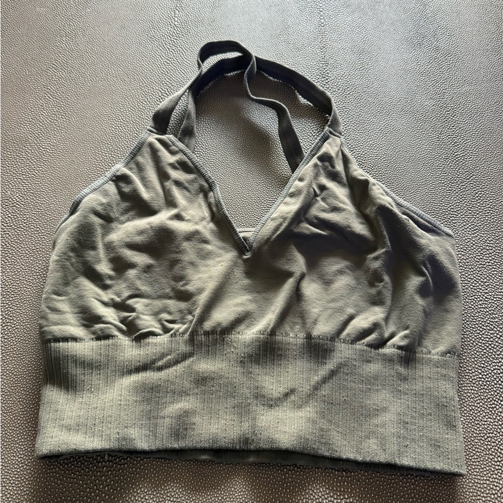 FP Movement by Free People Gray Halter Top